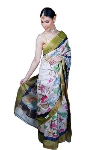 Women's handwoven pure katan silk banarasi saree with unstitched blouse material - suitable for all indian occasions,wedding and festivals