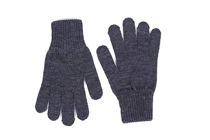 Women's digital shopee winter warm men & women woolen knitted hand gloves and winter wear set free size - Image 3