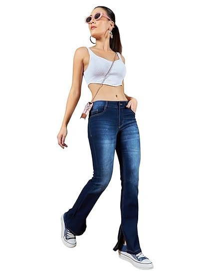 Women's crudo women's bootcut high rise regular stretchable denim jeans