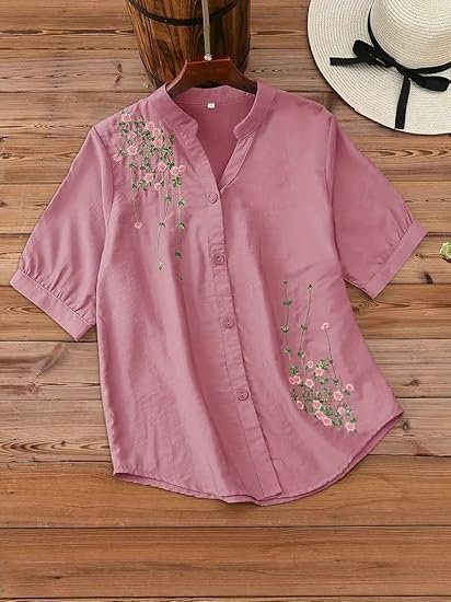 Women's shirts for women – korean style long sleeve oversized button down | plus size workwear top for office & casual wear (l-98-101) - Image 4