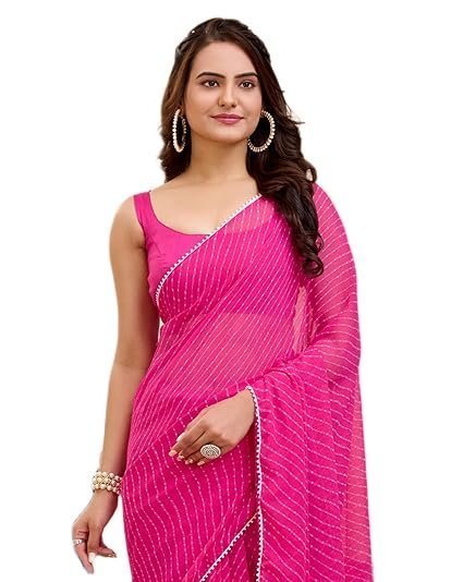 Women's vairagee women soft georgette stylish printed ready to wear saree