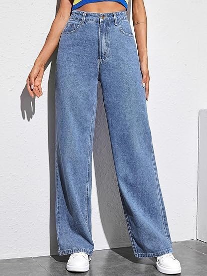 Women's dockstreet women’s stylish high-rise jeans | cotton denim lycra fabric for a body shaping straight fit||jeans|| - Image 3