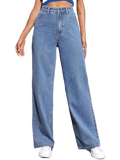 Women's dockstreet women’s stylish high-rise jeans | cotton denim lycra fabric for a body shaping straight fit||jeans||