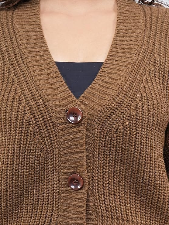 Women's stylish vneck sweater | women's knitted sweater | self design | casual wool | sweater for ladies | cardigans sweater - Image 3
