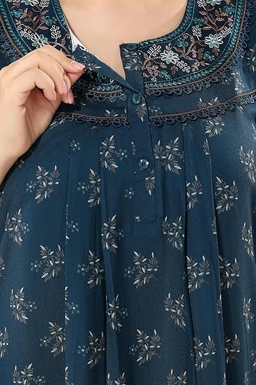 Women's soulemo women's printed alpine nighty 1673 - Image 4