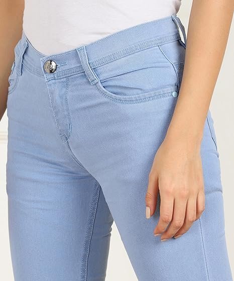 women's cotton blend stretchable mid rise jeans - Image 5