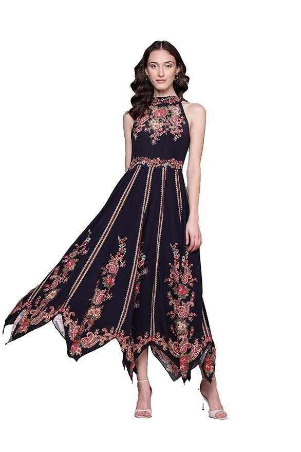 Black Marquet Maxi Dress