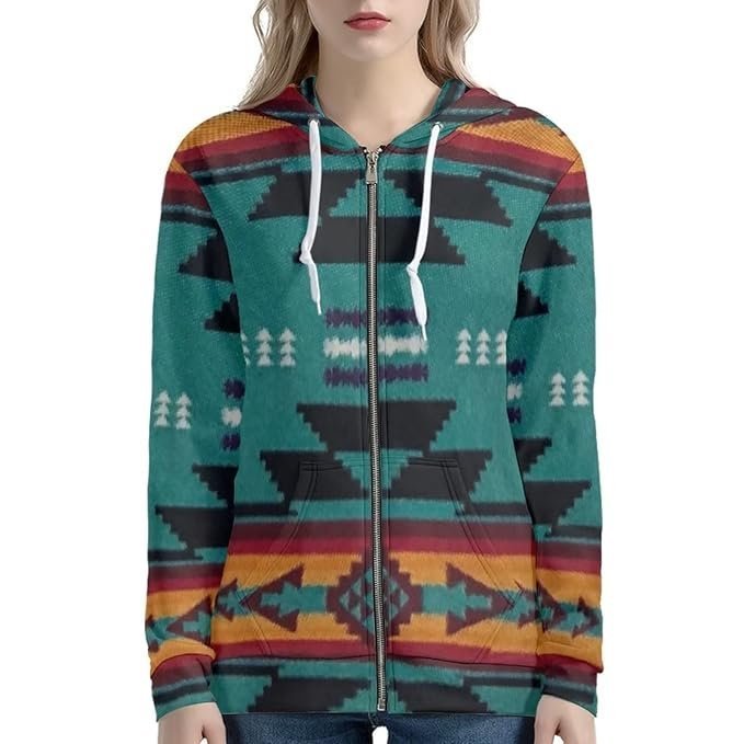 Women's Zip Up Hoodie Hooded Sweatshirt Casual Oversize Long Sleeves Hoodie Full Zipper Tops Activewear XS-5XL - Image 4